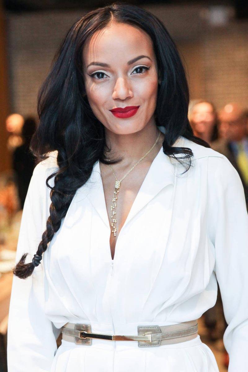 Selita Ebanks Braid with Center Part