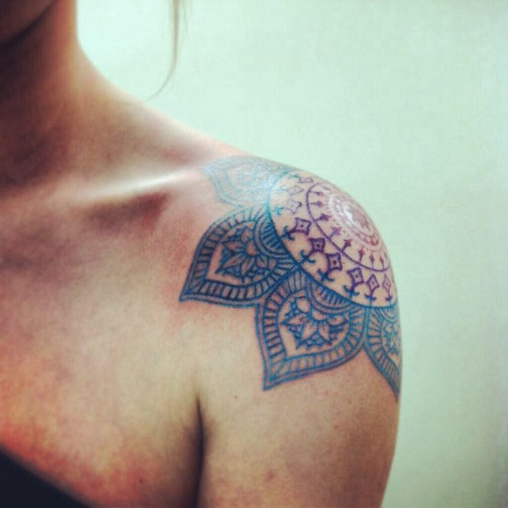 Shoulder Lotus Tattoo