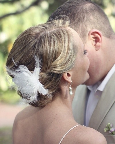 Simple Updo Hairstyle for Wedding