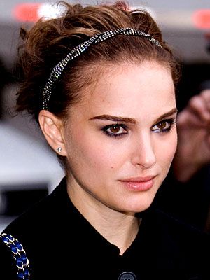 Simple Updo for Natalie Portman Hairstyles