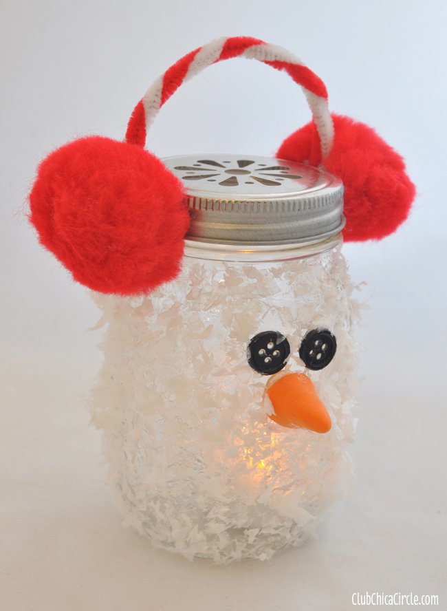 Snowman Mason Jar