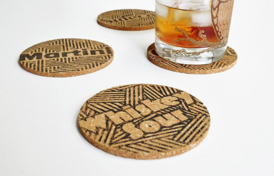 Typographic Coasters