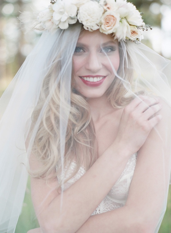 Veil and Flower Crown