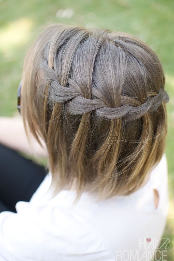 Waterfall Braided Bob Hairstyle