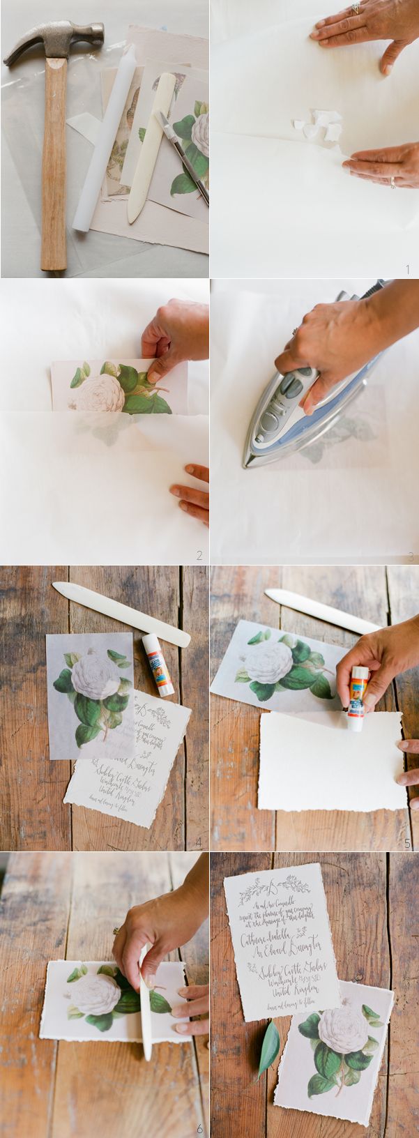 Wax Paper Wedding Invitations