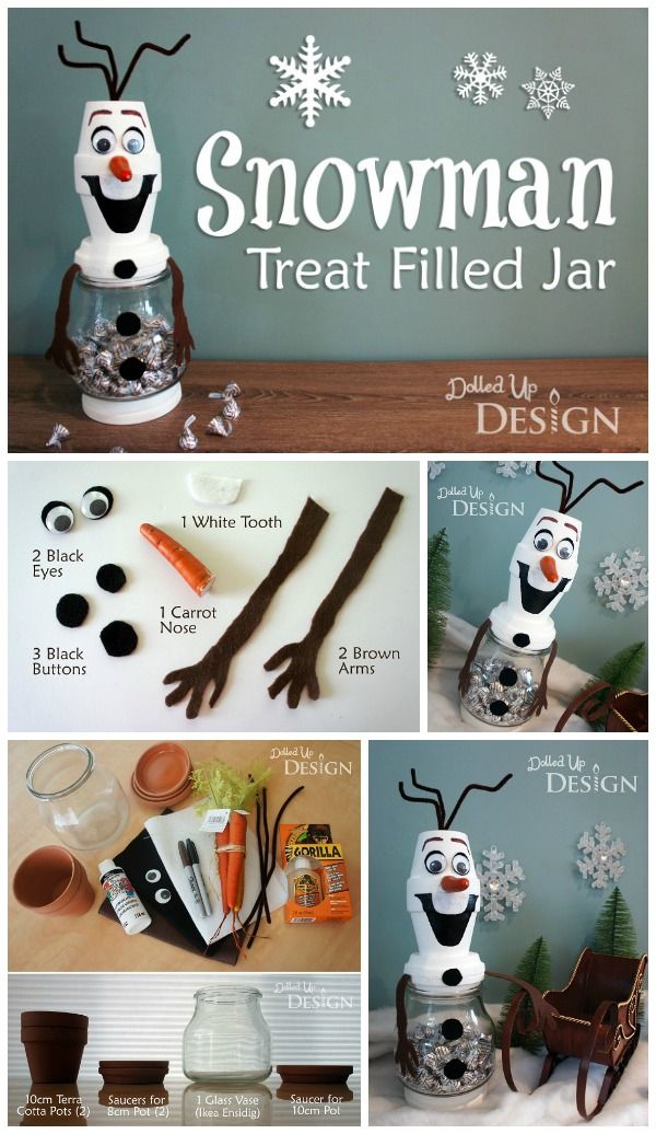 Winter Candy Jars