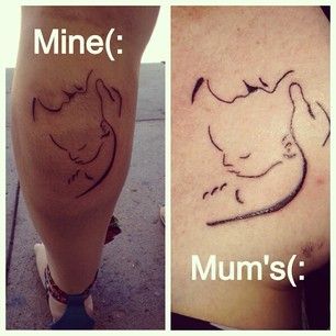 Mother and Daughter Tattoos/pinterest