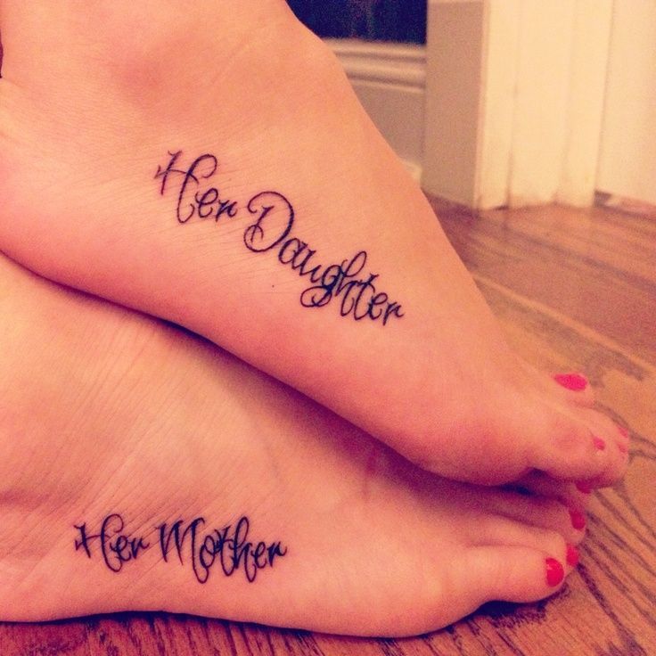 Mother and Daughter Tattoos/pinterest