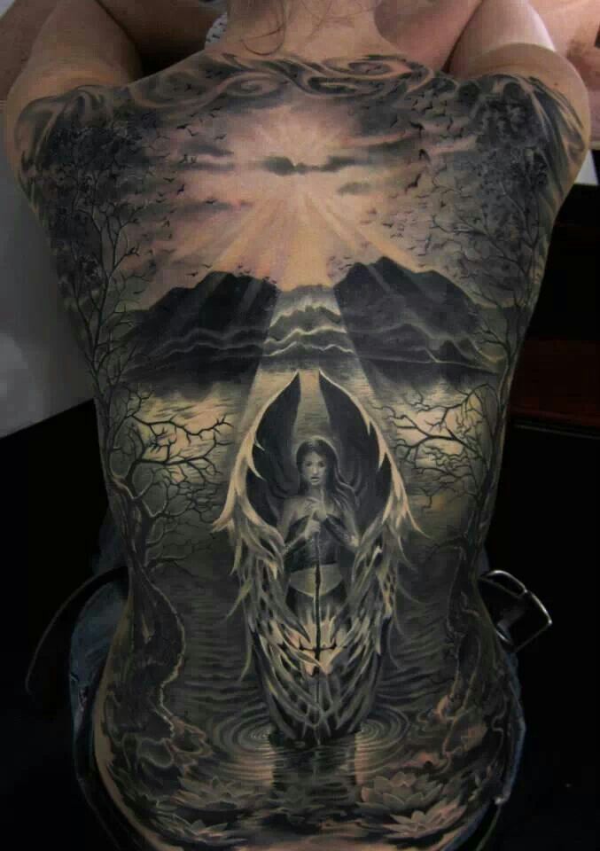 Beautiful Back Tattoo