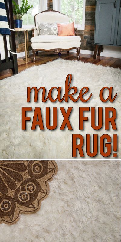 DIY Faux Fur Rug