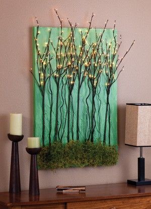 DIY Light Natural Wall Art