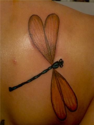 Dragonfly Tattoo on Back