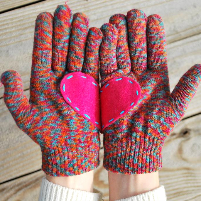 Heart Gloves