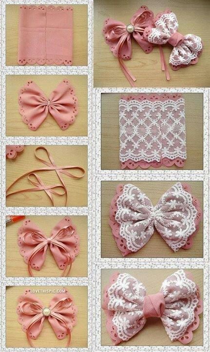 Lace Hair Bows