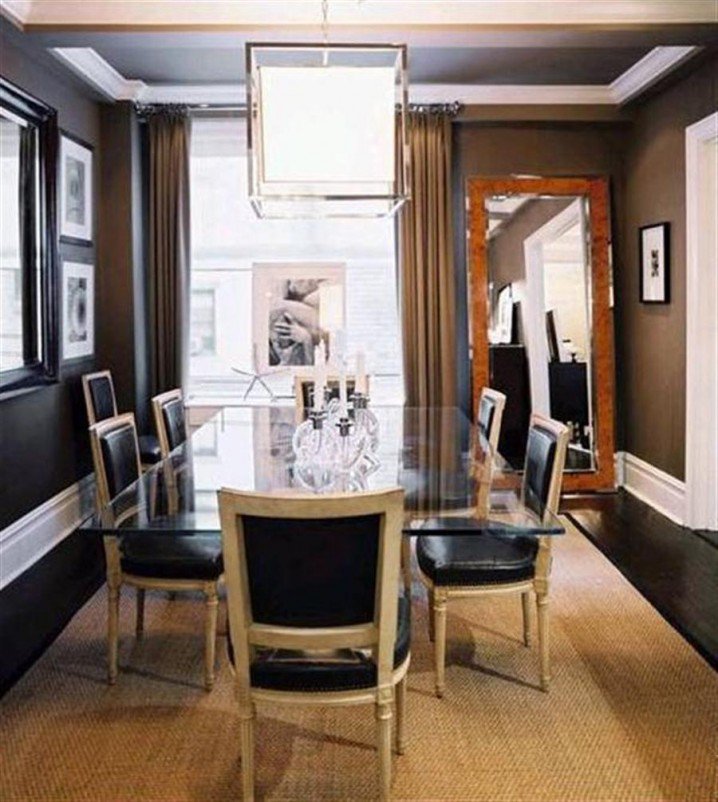 Modern Dining Room-Traditional Table and Chairs