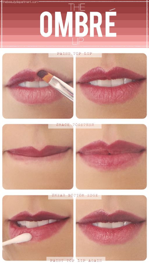 Ombre Red Lips