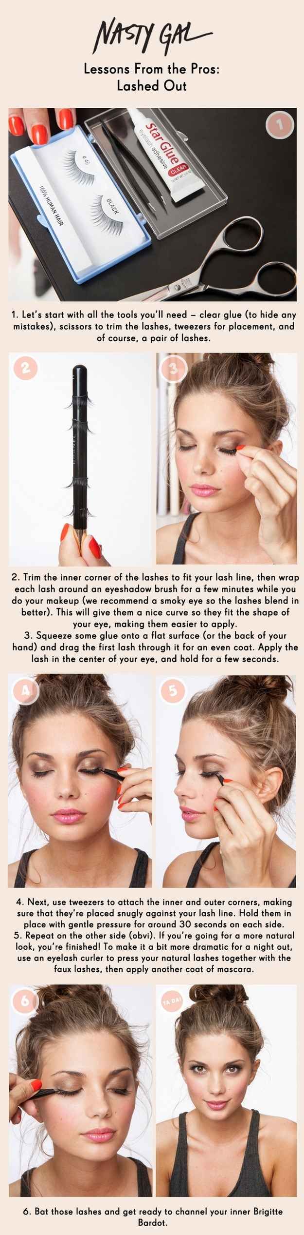 Pretty False Eyelash Tutorial