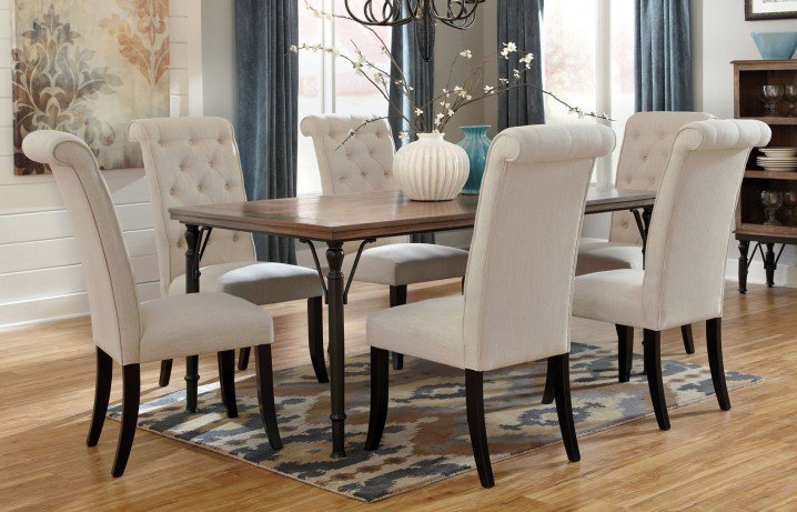 Pretty White Tufted Chairs