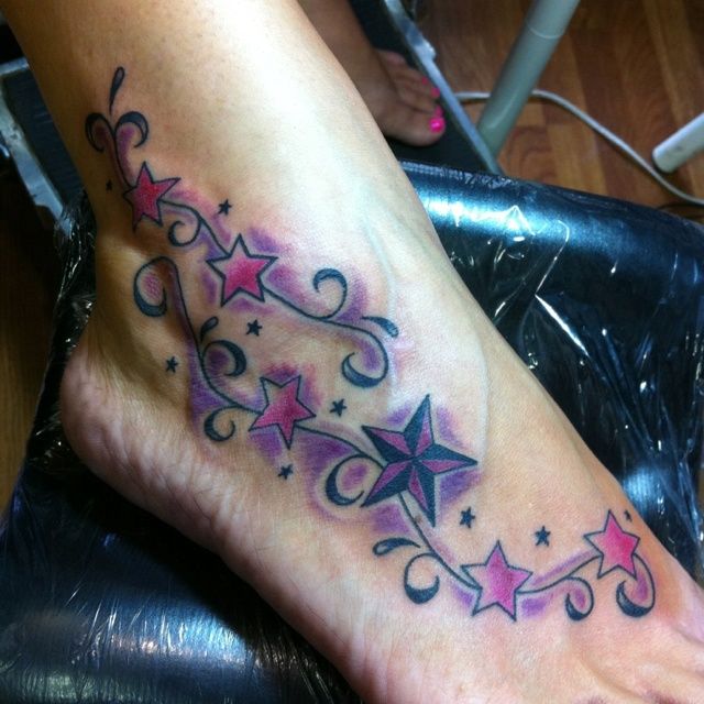 Purple Star Tattoo