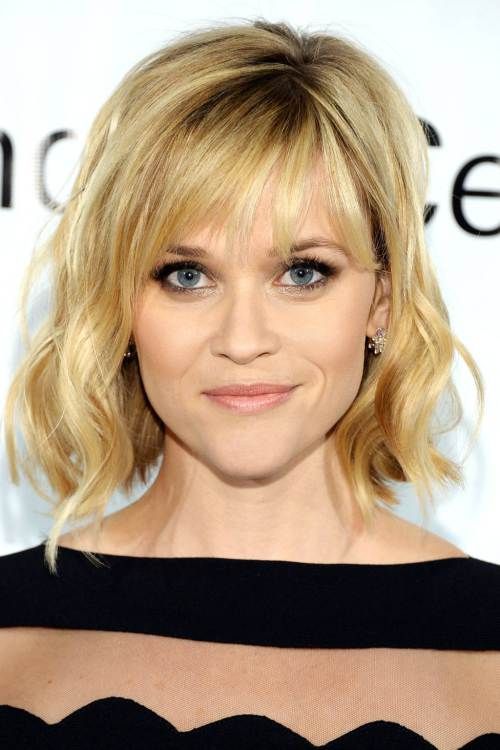 Reese Witherspoon Curly Bob with Cut-out Bangs