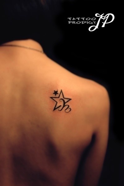 Star Tattoo on Back