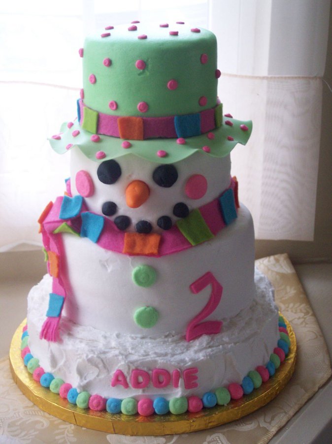 Pretty Snowman Cake Ideas for Christmas - Pretty Designs