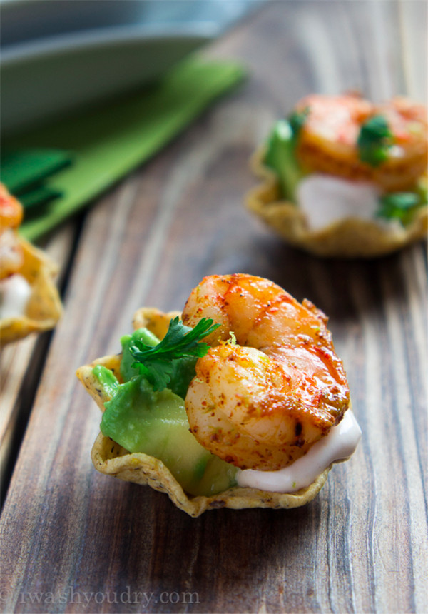 Easy Shrimp Taco Bites