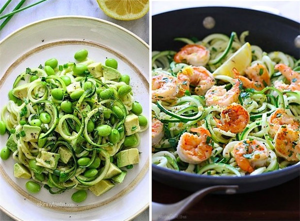 Shrimp Recipe  Lighter Shrimp Scampi over Zucchini Noodles