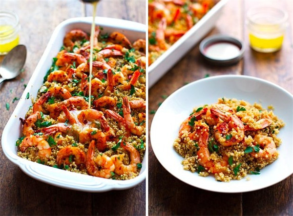 Shrimp Recipe  Garlic Butter Shrimp and Quinoa