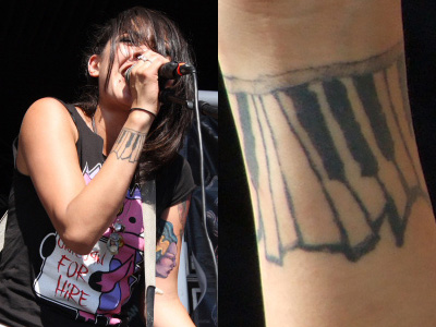 Alexia Rodriguez Piano Tattoo