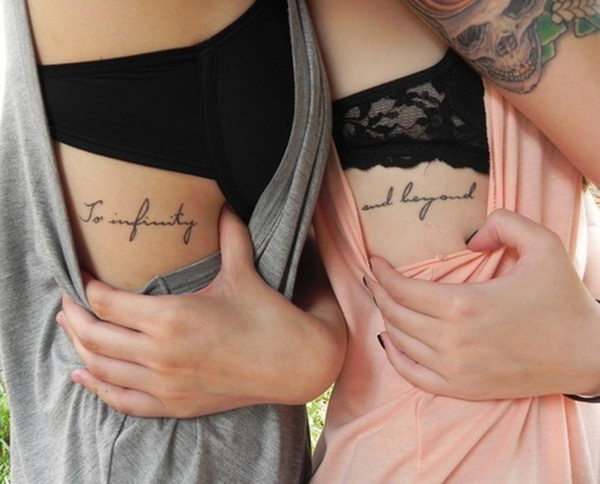 BFF Rib Tattoo