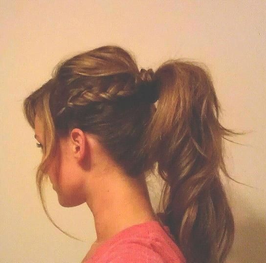 Braid into Ponytail