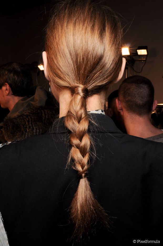 Braided ponytail