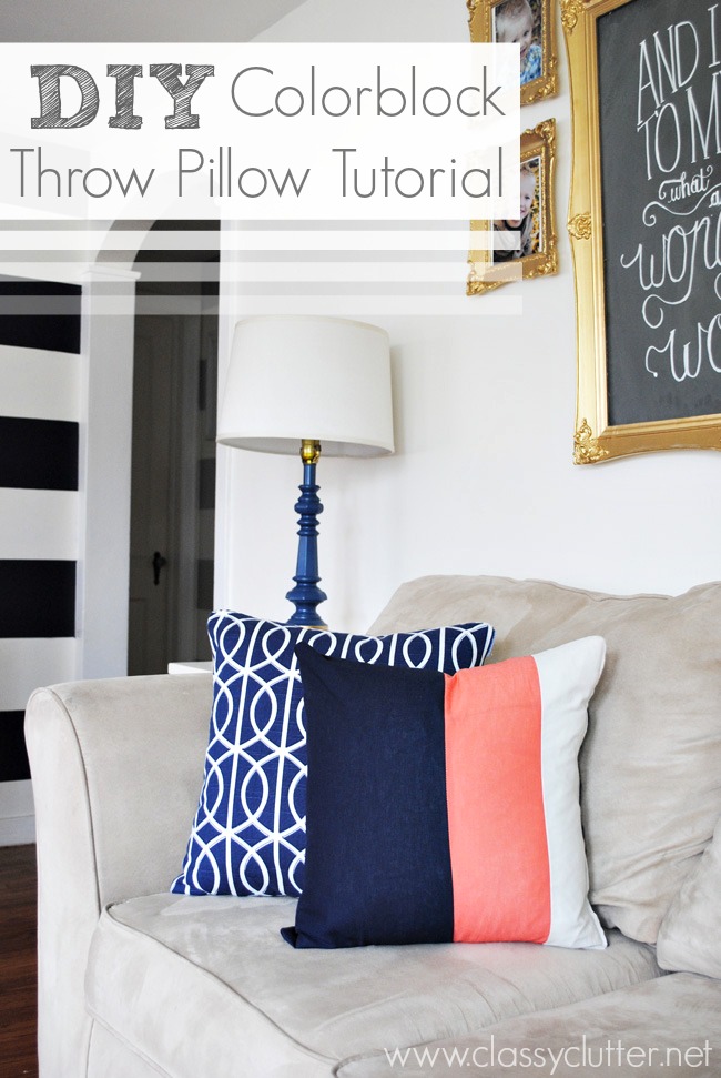 Color Block Pillow