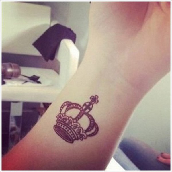 Crown Wrist Tattoo