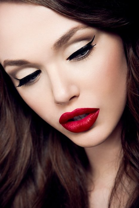 Dark Red Lips