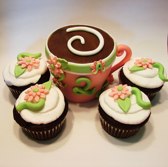 Fresh Floral Cupcake