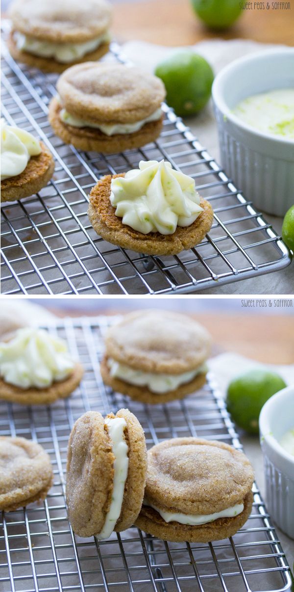 Key Lime Pie Sandwich Cookies