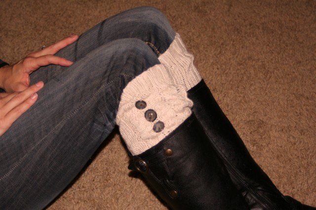 Leg Warmers with Buttons