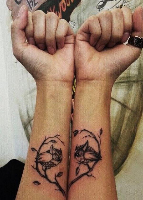 Matching BFF Heart Tattoo