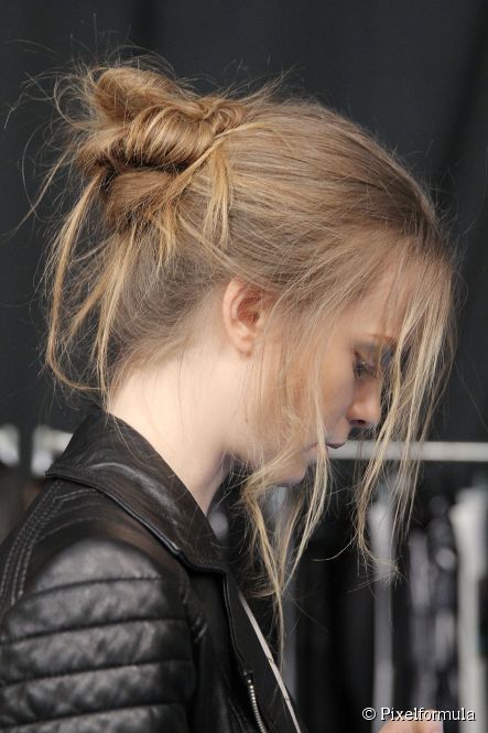 Messy topknot