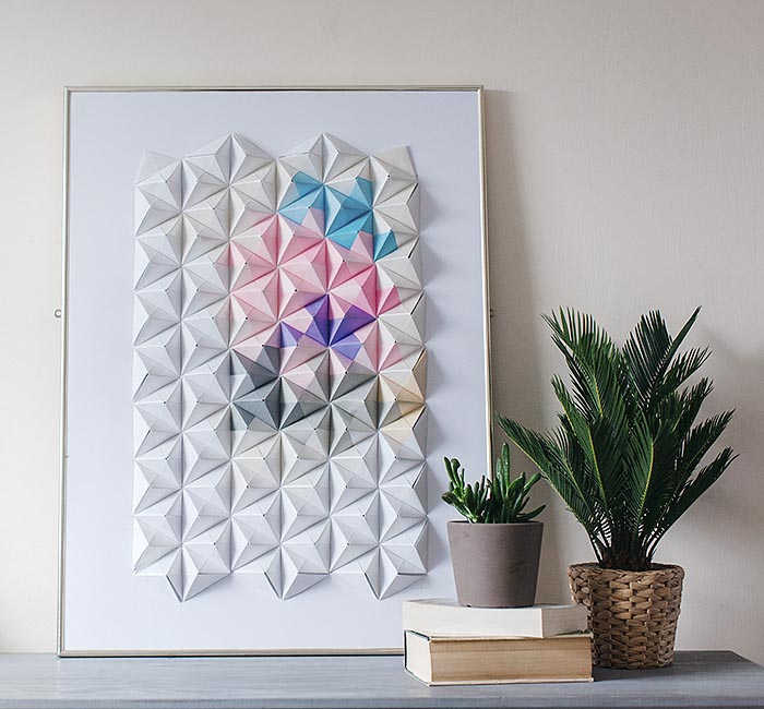 Origami Wall Display