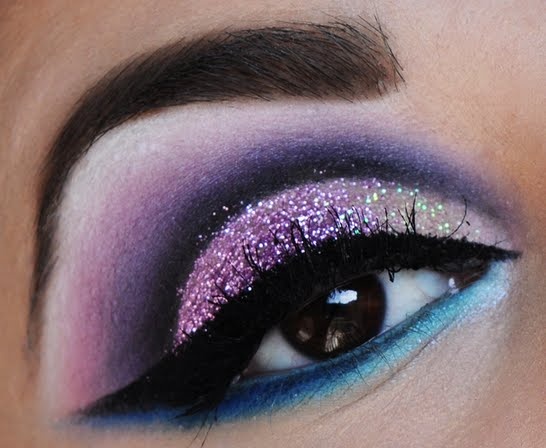 Purple Glitter Eyes