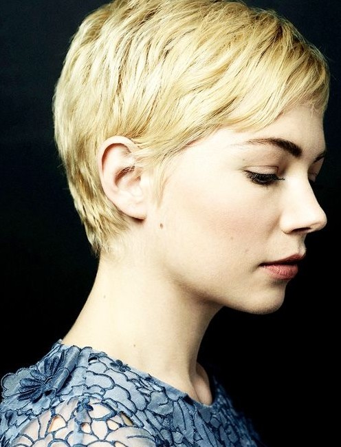 Short Pixie Haircut for Blond Hair