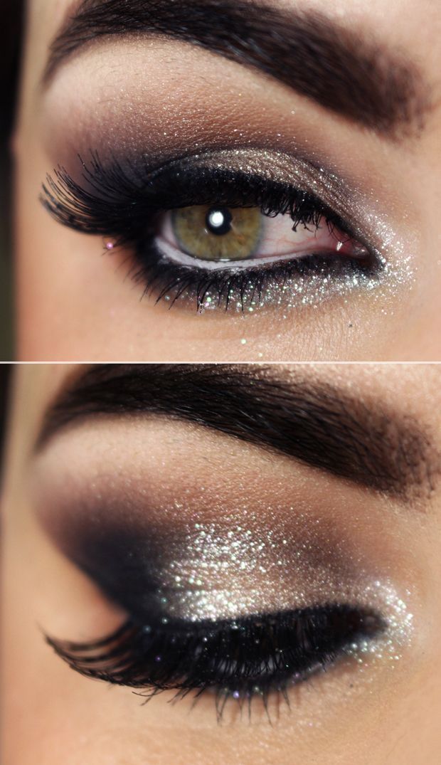 Sliver Glitter Eyes