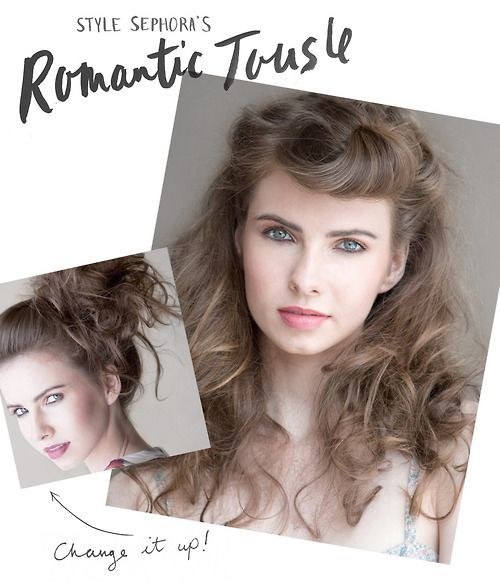 Romantically Tousled Garden Party Hair