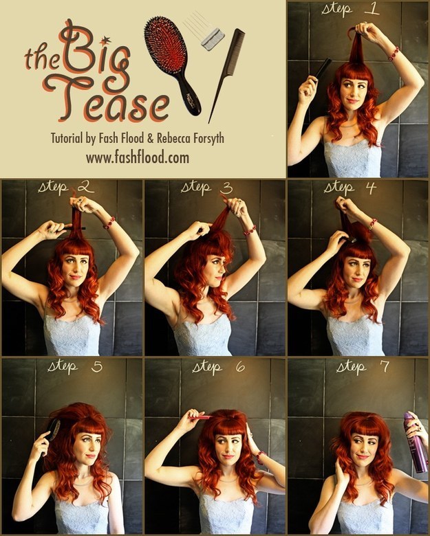 Bettie Page&#39;s Teased Baby Bangs