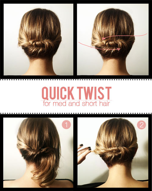 Quick Twist for Shorter Hair