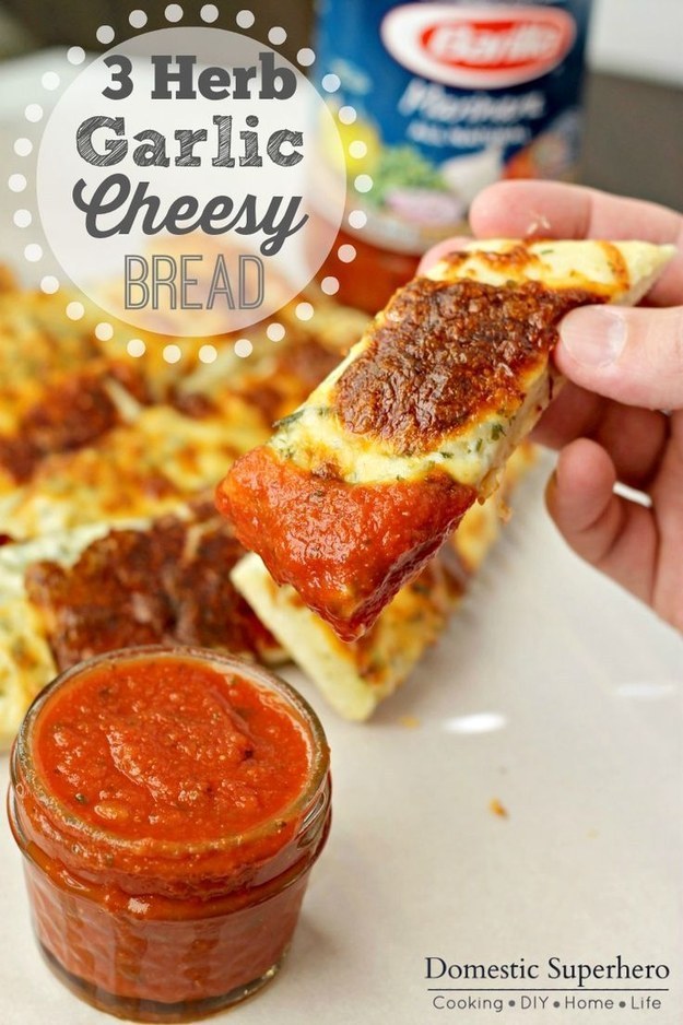 3 Herb Garlic Cheesy Bread