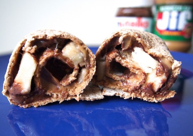 Banana Nutella Burrito